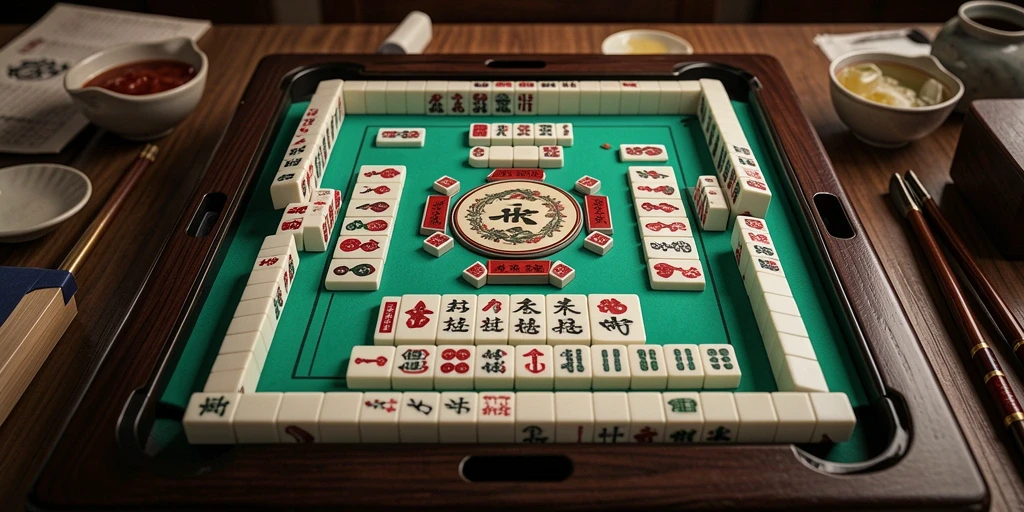 Screenshot gameplay 47F menampilkan pengalaman bermain Mahjong yang menarik.
