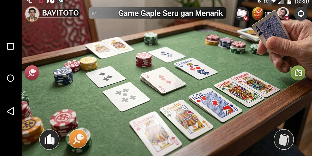 Tampilan gameplay Gaple yang menarik dan interaktif di BAYITOTO.
