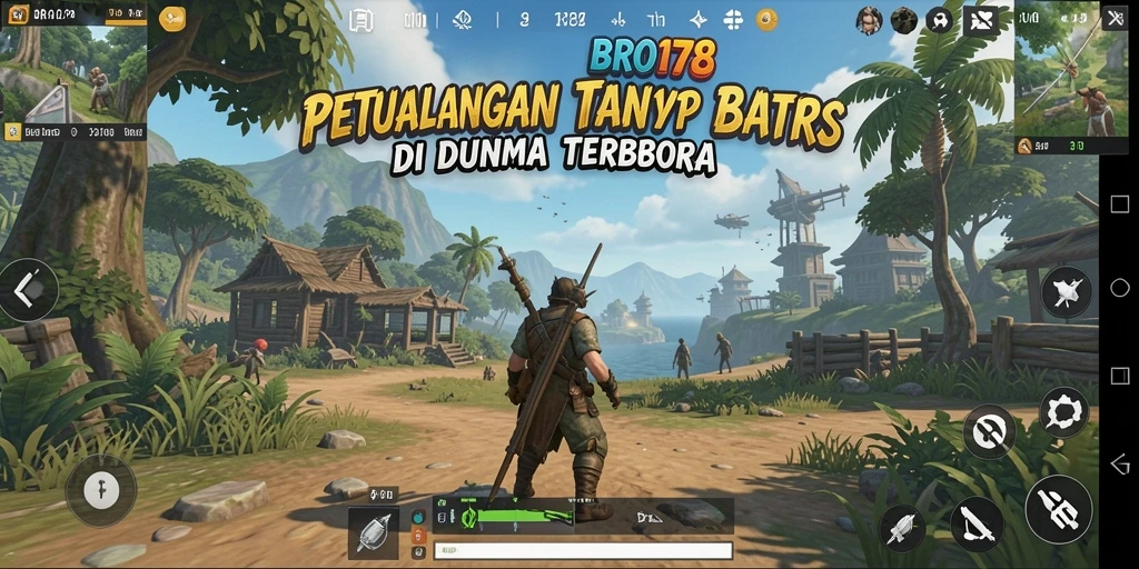 Menampilkan suasana petualangan menakjubkan dalam dunia terbuka.
