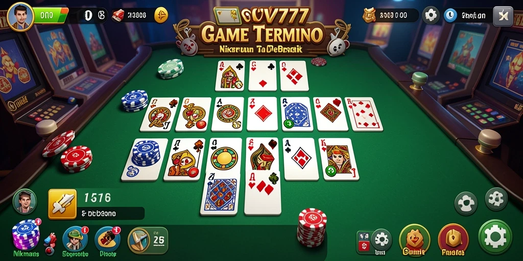 Screenshot gameplay CV777 yang menampilkan serunya bermain Domino.