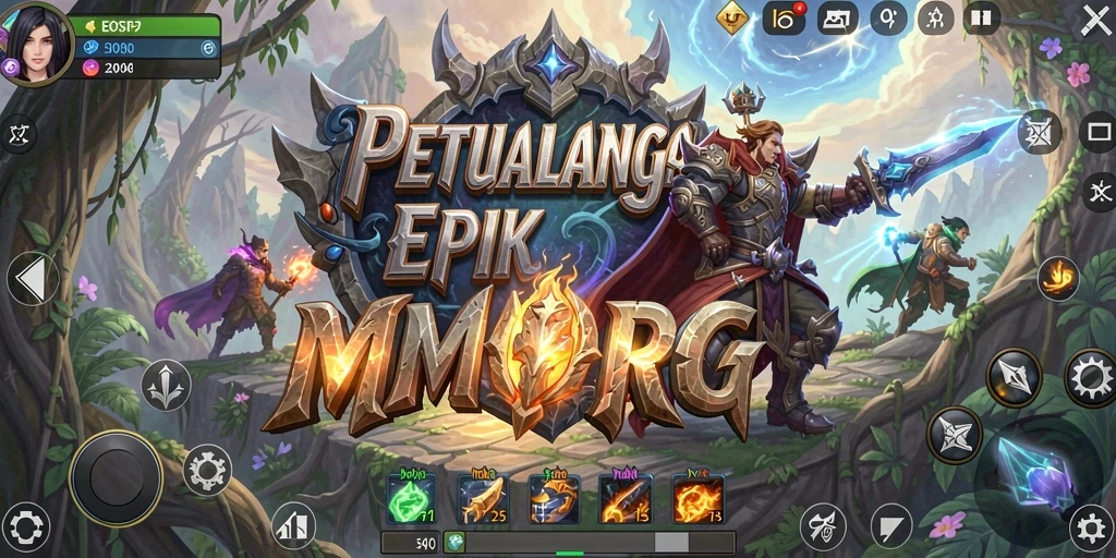 Screenshot gameplay EOS77 yang menunjukkan aksi pertempuran seru.