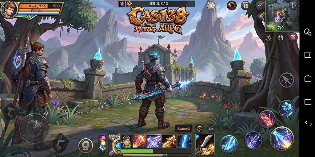 Screenshot menunjukkan pertarungan seru dalam game ARPG GAS138.
