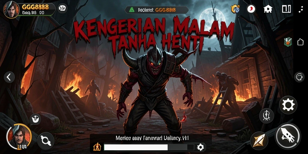 Tampilan menegangkan dari gameplay GGG888 yang mengerikan.