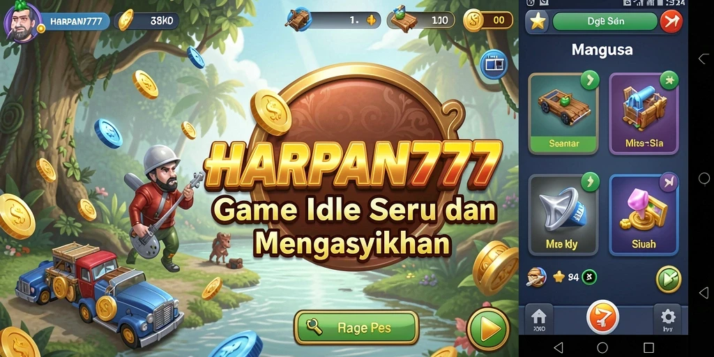 Tampilan gameplay HARAPAN777 yang menarik dan penuh warna.