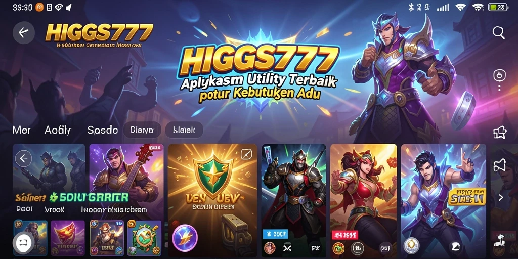 Screenshot HIGGS777 menampilkan tampilan intuitif dan fitur-fitur bermanfaat.