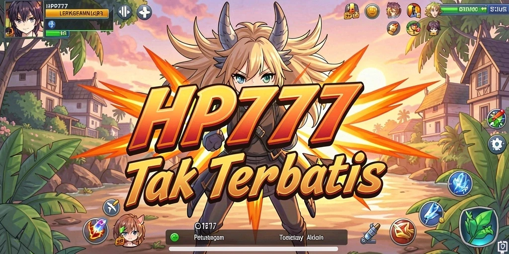 Screenshot gameplay <strong>HP777</strong> menampilkan aksi seru karakter anime.