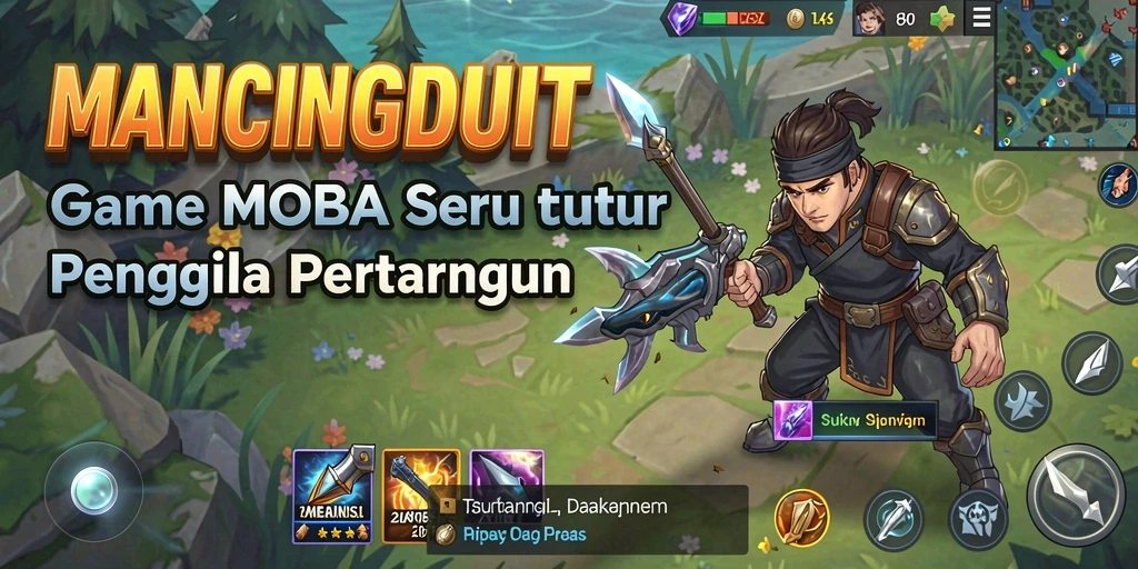 Tampilan gameplay dinamis di MANCINGDUIT dengan aksi seru.