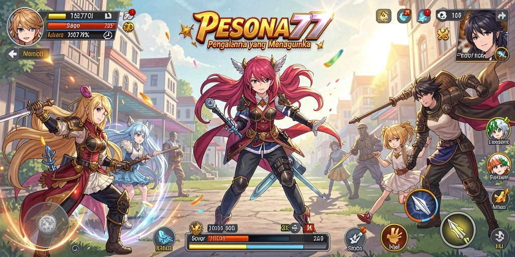 Tampilan gameplay PESONA77 yang menawan dan penuh aksi.